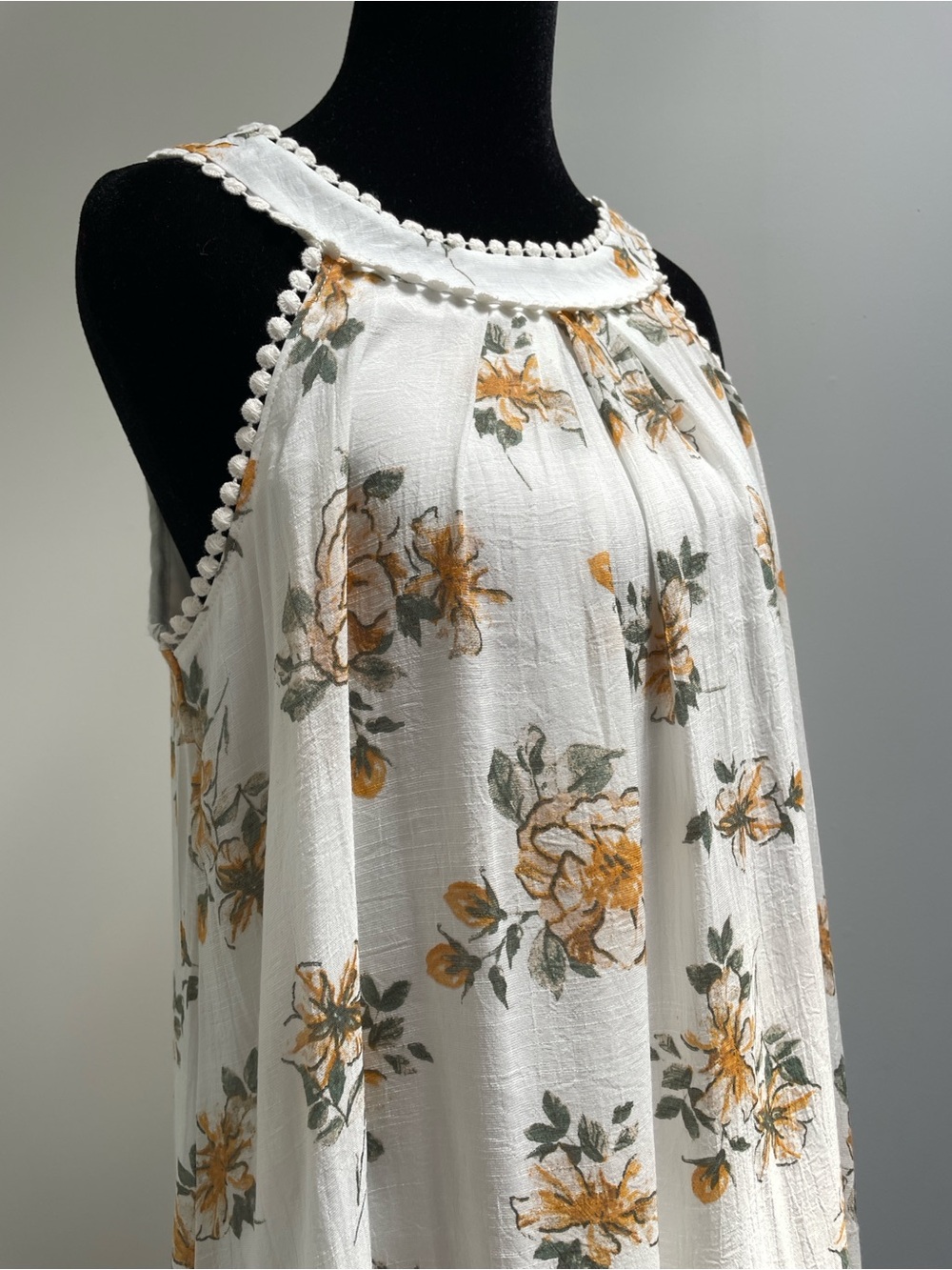 Naïf Floral Sleeveless Shift Dress, Size Small (Fits US 6-8)